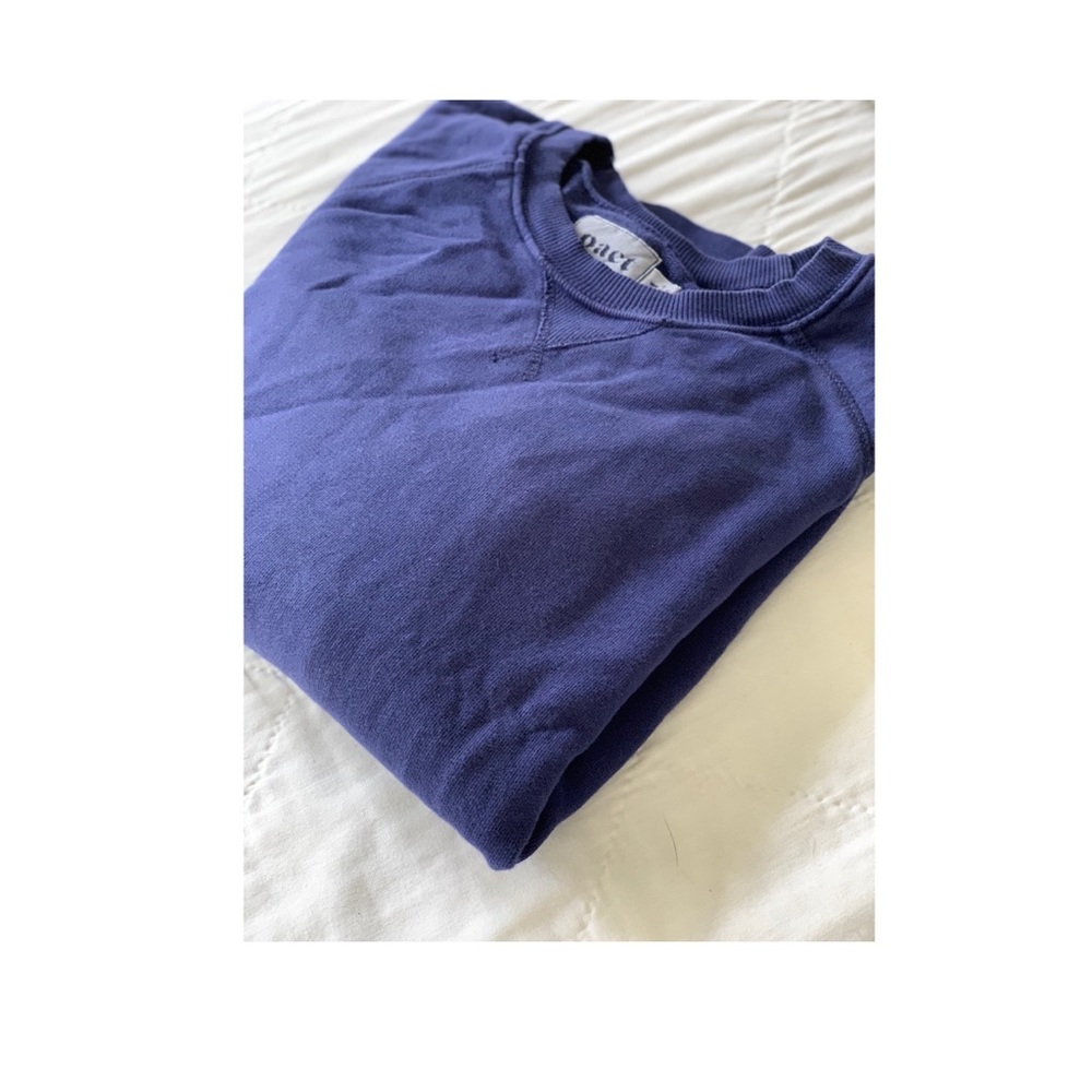Pact. Navy blue sweatshirt.